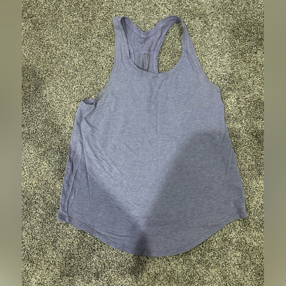 Love tank heathered purple